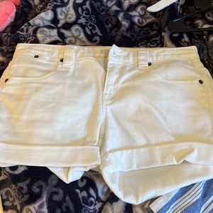 j crew white jean shorts